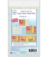 June Tailor Quilt As You Go Log Cabin Mug Mats 3 pack - $554.90 MXN
