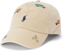 Polo Ralph Lauren Mens Khaki Tan Wagons Emb Baseball Cap, One Size 7518-... - $72.66