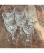 Vtg Cristal d&#39;Arques Durand DIAMANT Set of 85-3/4&quot; Claret Wine Glasses C... - $50.67 CAD