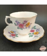 Tea Cup &amp; Saucer Royal Vale 6431 Yellow &amp; Pink Flowers England Selling, ... - $25.77 CAD