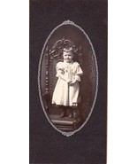 Mary L. Wilmot Cabinet Photo of Pretty Little Girl - White River Junction, VT - £13.76 GBP