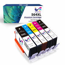 5 Ink Inkjet +Chip Combo Pack For Hp 564Xl 564 Photosmar C310A C510A C410 B209A - $33.99