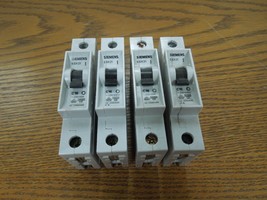 4- Siemens 5SX21 C16 16A 1p 230/400V Din Rail Mount Breakers Used - $30.00