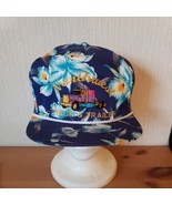 Vtg Hawaiian 5 Panel Hat Corded Embroidered Dad Cap Brow Flap Tropical  ... - $837.24 MXN