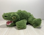Fiesta alligator crocodile lizard small green hand puppet plush - $6.23