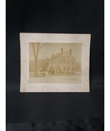 Antique Cabinet Card Photo Winter Home Family Scene, Rumney Depot New Ha... - €16,82 EUR