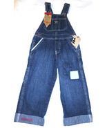 OshKosh B&#39;Gosh Denim Bib Overall Farmer 6 Months Jeans Patch Logo Snaps NWT - $18.95