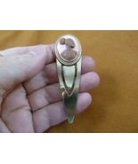 CAB-10-11 RARE African American LADY pink + milk chocolate CAMEO brass b... - $373.55 MXN