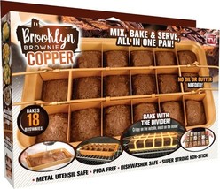 Gotham Steel Brooklyn Brownie Pan with Built-in Nonstick Slicer - $22.94