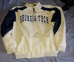 GEORGIA TECH COLLEGE YELLOW JACKETS Fleece LINED Men’s Jacket Size Medium - £32.17 GBP