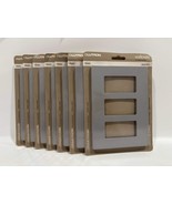 New 7PK Lutron CW-3-GR Screwless 3-Gang Designer Wallplate - $1,957.26 MXN