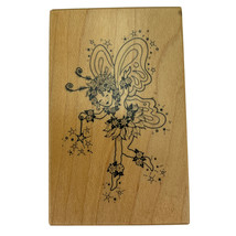PSX Stardust Fairy Pixie Princess Butterfly Wing Rubber Stamp F-141 Vintage 1989 - £7.78 GBP
