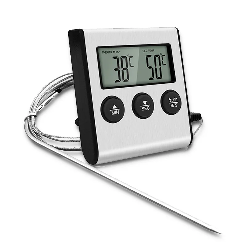 Kitchen Digital Coo Thermometer Meat Food Temperature for Oven BBQ Grill Timer F - £157.80 GBP