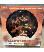 Mark Feldstein Halloween Clock With Scary Sounds Item# HAL85 Wall Mount ... - $836.24 MXN