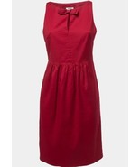 Moschino Cheap &amp; Chic Sz 44 10 Red Cotton Keyhole Bow Sleeveless Midi Dress - €40,76 EUR