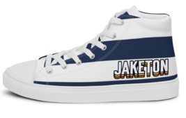 JAKETON stripes sailor style Men’s high top canvas nautical shoes - £55.78 GBP