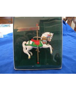 ENESCO CAROUSEL HORSE Series CHRISTMAS ORNAMENT 1983 w/box WHITE PONY - £7.06 GBP