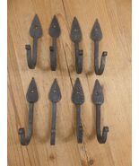8 IRON LEAF HOOKS Coat Hat Entryway Hook 5 1/4&quot; Long Hand Forged **SOME ... - $42.24 CAD