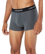 Lacoste Men&#39; Boxer Casual 5 Pack Cotton Stretch CHARCOAL M,L,XL 6H6521-5... - $35.83