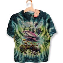 Ocean Life T-Shirt Short Sleeve Tie Dye Tee Mighty Fine Small New With Tags - £9.77 GBP