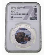 2021 Cook Islands S$5 US Animal New York 1 Oz. Graded by NGC as MS-70 - $245.24 CAD