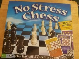 No Stress Chess Board Game Learn Chess Easy For Kids Adults Complete - £7.60 GBP