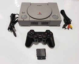 Sony PlayStation 1 SCPH-1001 Console Game System PS1 Wireless Controller Bundle - $128.65