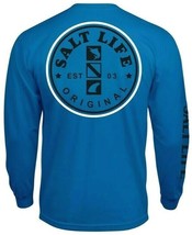 Mens Salt Life Salty Mate Pocket Graphic Long Sleeve T-Shirt - 2XL/XL/Lrg - NWT - £18.67 GBP