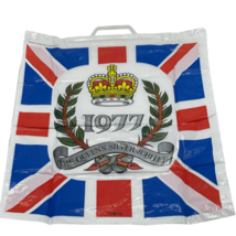 Queen Elizabeth Silver Jubilee Shopping Bag Vintage 1977 - $39.59