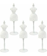 Doll Dress forms 5-Pack Cloth Gown Plastic Mannequin Display Support Holder - $30.80 CAD