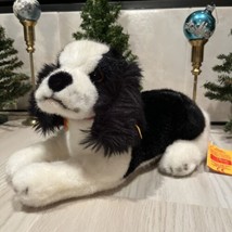 Vintage Steiff Lying Cockie Cocker Spaniel Mohair 12&quot; long All Tags B &amp; W - $157.15