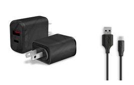 Fast Wall Ac Home Charger+Usb Cord For Verizon Tcl Flip Pro 4056S, Tcl 30 V 5G - £23.52 GBP