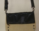 Hammitt VIP  Crossbody Bag Black Leather Raffia Chaparral - $197.90