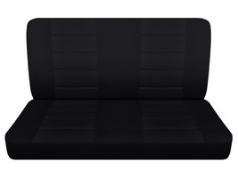 Fits  1965 Ford Galaxie 500 sedan 2 door Black Rear bench seat covers cotton - $65.09