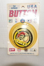 Nos Vintage Tag Express Pittsburgh Pirates Button Pin-2 1/2&quot; Usa Nip - £7.86 GBP