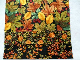 Fabric Red Rooster &quot;Autumn Splendor&quot; Quilter&#39;s Fall Sampler Leaves 6 pcs $4.50 - £3.59 GBP