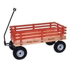 Valley Road Speeder JUMBO BEACH WAGON - Red Green Pink &amp; Blue Amish Made... - $949.97+