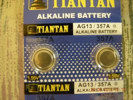 Tiantan Alkaline Battery AG-13 / 357A &amp; Compatibles Button or Cell Made ... - $0.98