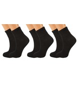 Soft Cotton Diabetic Loose Fit Ankle Socks with Non-Binding Top 3 Pairs - £9.50 GBP