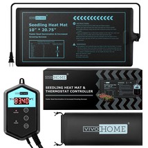 10 Inch X 20.75 Inch Waterproof Seedling Heat Mat And 40-108F Digital Thermostat - £38.36 GBP