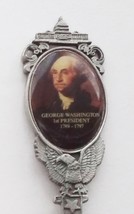Collector Souvenir Spoon USA George Washington 1st President 1789 - 1797 Pewter - £11.95 GBP