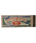 1940’S MOTHERSILL’S SEA,LAND &amp; AIR TRAVEL REMEDY MOTION SICKNESS MATCHBO... - £5.39 GBP