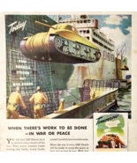 1944 GM Diesel Power Tanks Advertisement WW2 Era Engines Military Vehicl... - $641.86 MXN