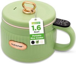 NutriChef 1.6 QT Portable Electric Rice Cooker &amp; Lunch Maker, Non-Stick ... - €23,29 EUR
