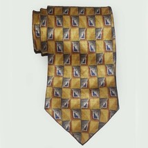 Puritan Men Dress Yellow Silk Tie 60&quot; long 3.75&quot; wide  - £6.77 GBP