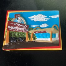 McDonald’s 1997 Vintage  15 Cent Hamburger Restaurant Advertising Fridge... - $6.92