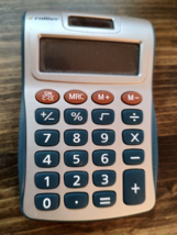 Caliber Pocket Caculator 8-Digit Display 3-Key Memory - £5.49 GBP