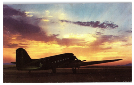 Douglas C 47 Skytrain Army Transport Airplane Postcard - £7.77 GBP