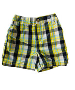 Coogi Plaid Yellow Blue Black Flat Front Toddler Boys Shorts 18 Months C... - $144.67 MXN