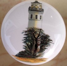 Ceramic knob Light House Lighthouse Point Vincenti CA - £3.57 GBP